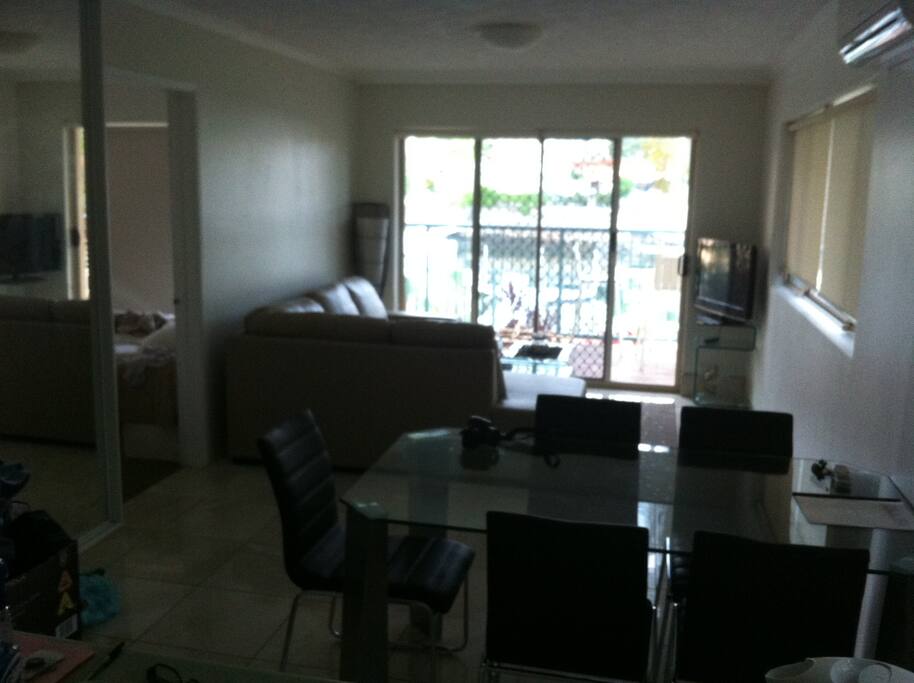 Lounge area looking over river