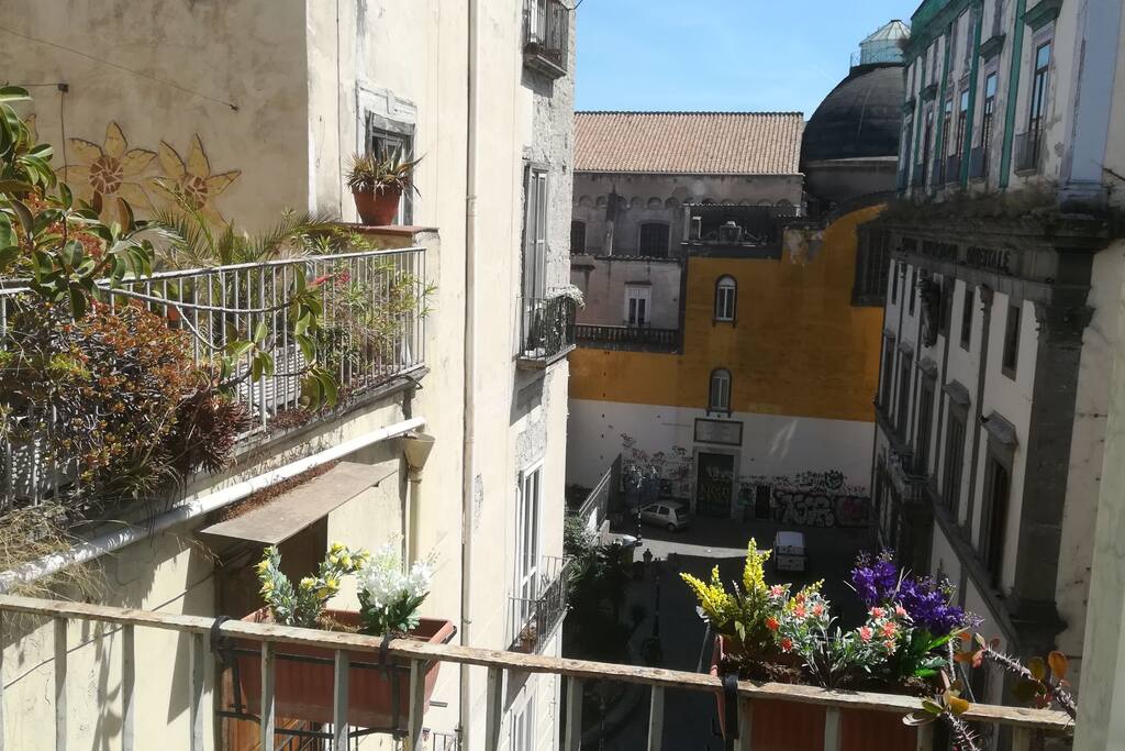 vista dal balcone cucina