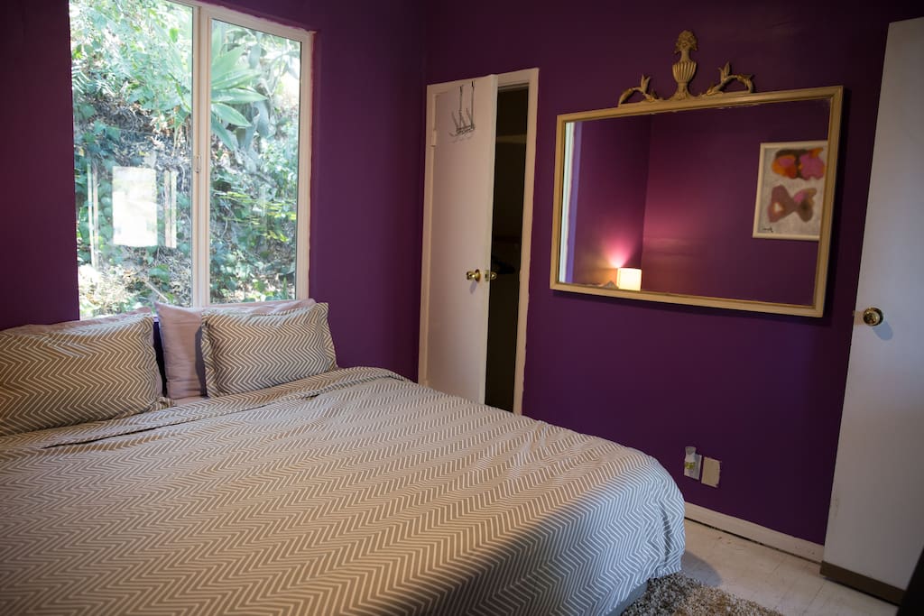 The Regal Room equipped with a king size mattress, closet and beautiful regal decor