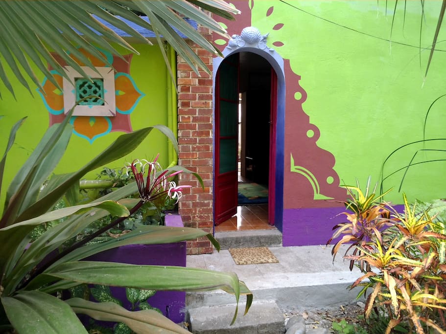 This is your entrance off a private cul-de-sac street.