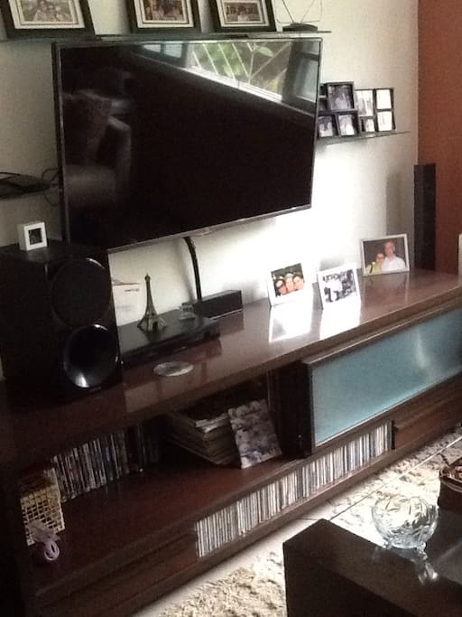 TV 47 pol. com home theater.