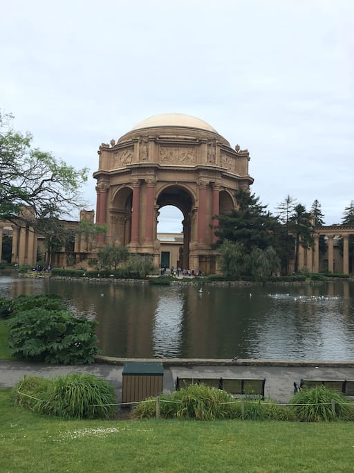 1 block from Palace of Fine Arts