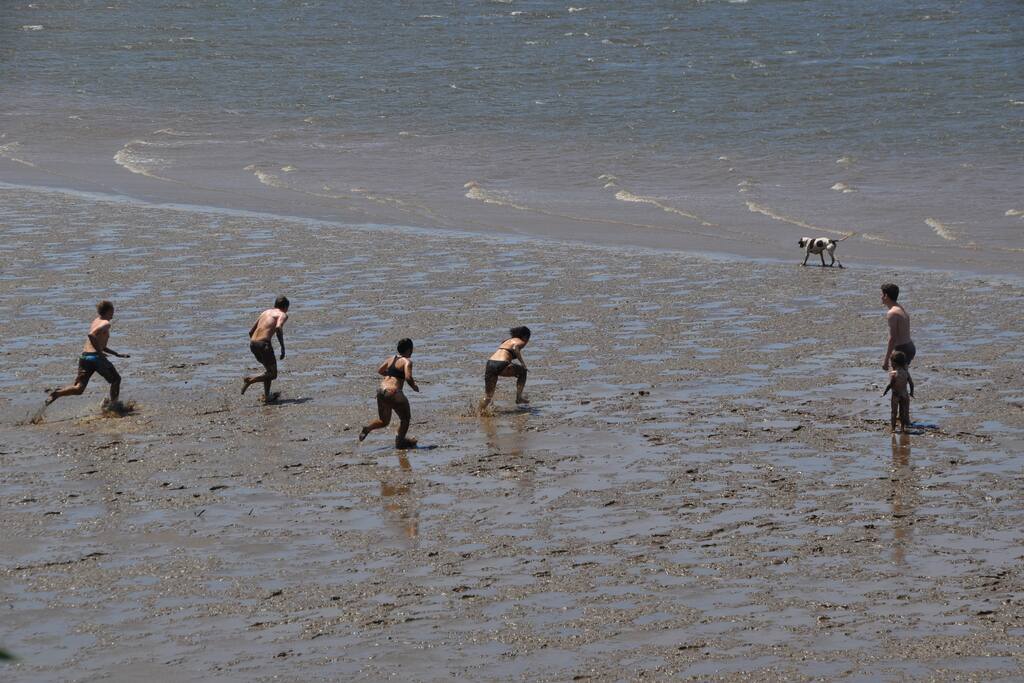 Best fun in the mud at very low tide