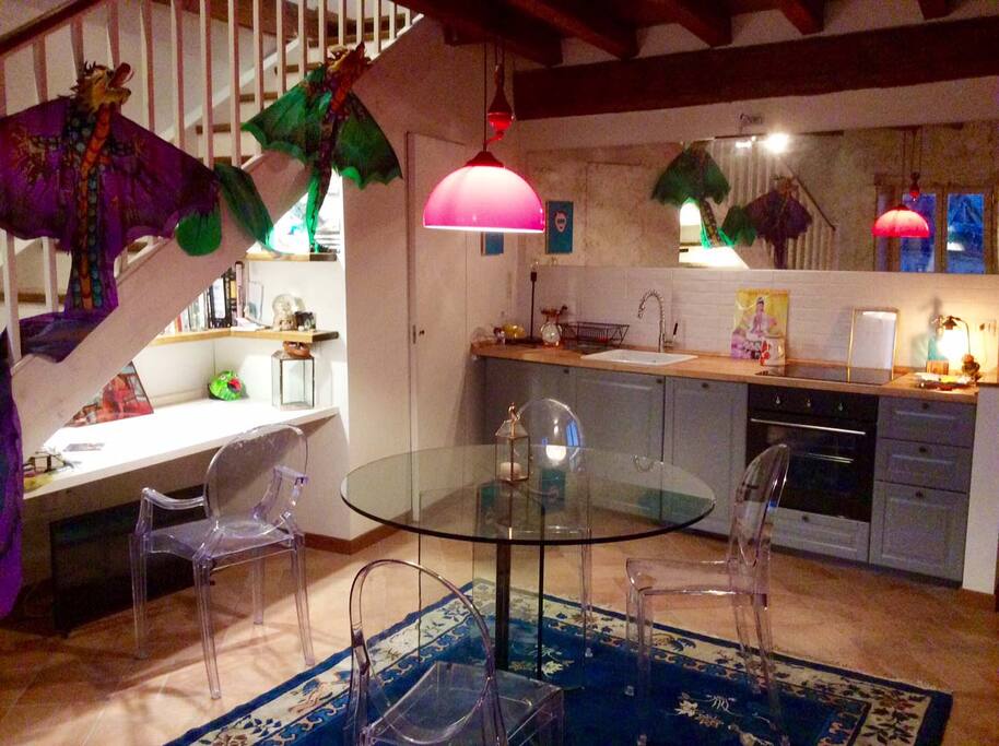 living and kitchen