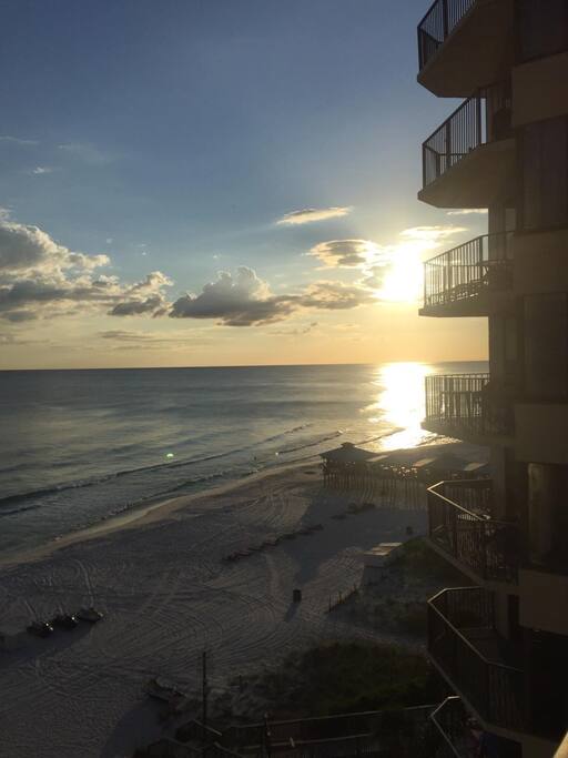 Awesome sunsets from balcony of condo