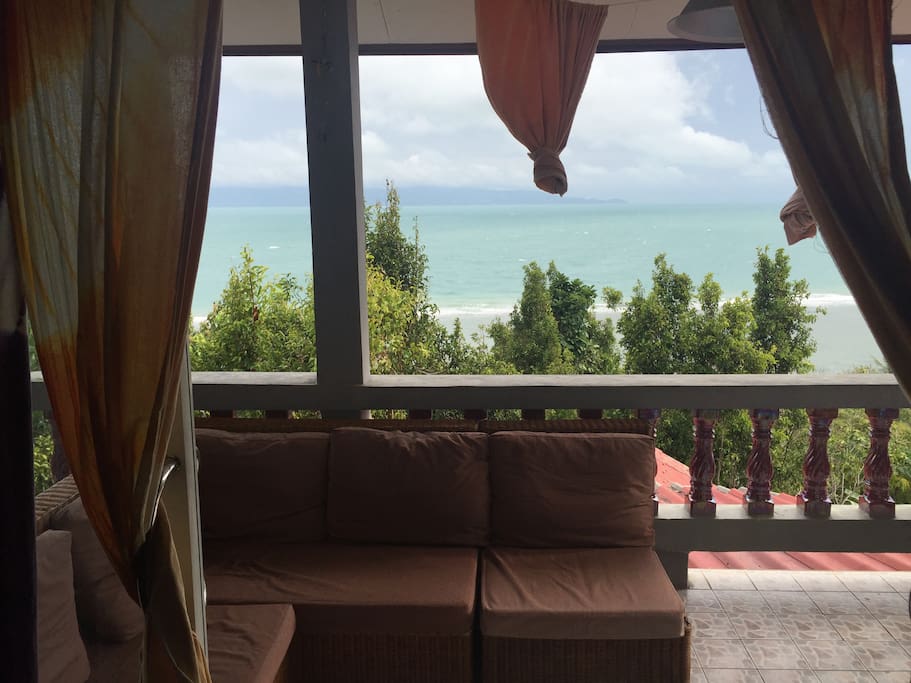 Looking out from indoors
