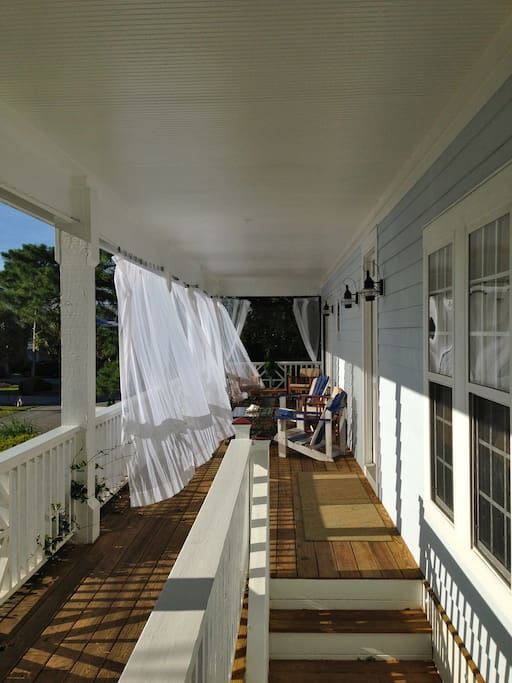 West Facing Porch Catching Evening Sun and Breeze
