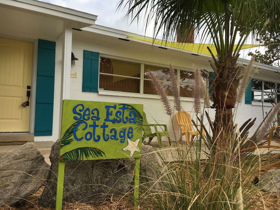 Front of Sea Esta Cottage.