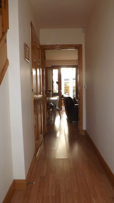 Looking down the hall from front door