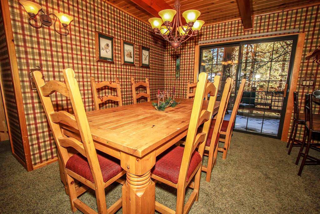 Formal Dining Room Seating For Eight, Deck Access