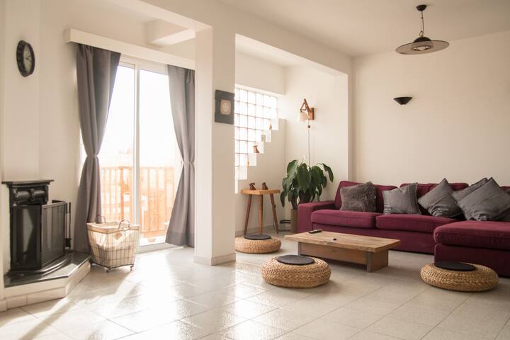 Spacious family apartment full of sunlight