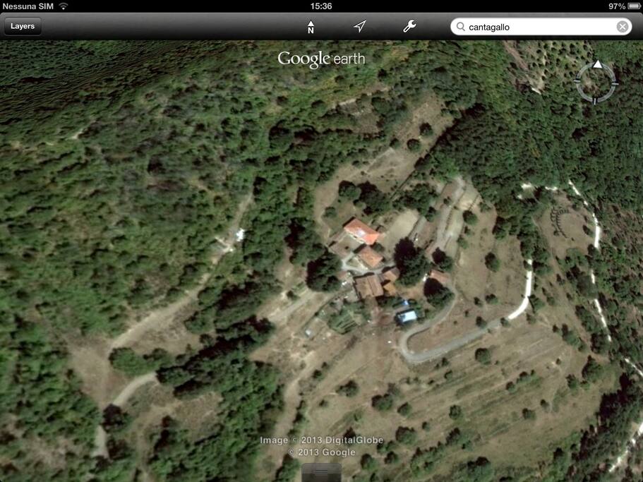 Veduta aerea del villaggio