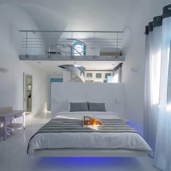 Suite d'élite avec lit double king size et loft avec deuxième chambre