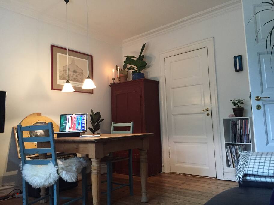 Dining table in the living room