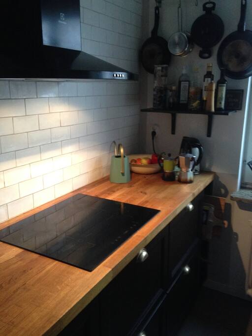 Modern stove.