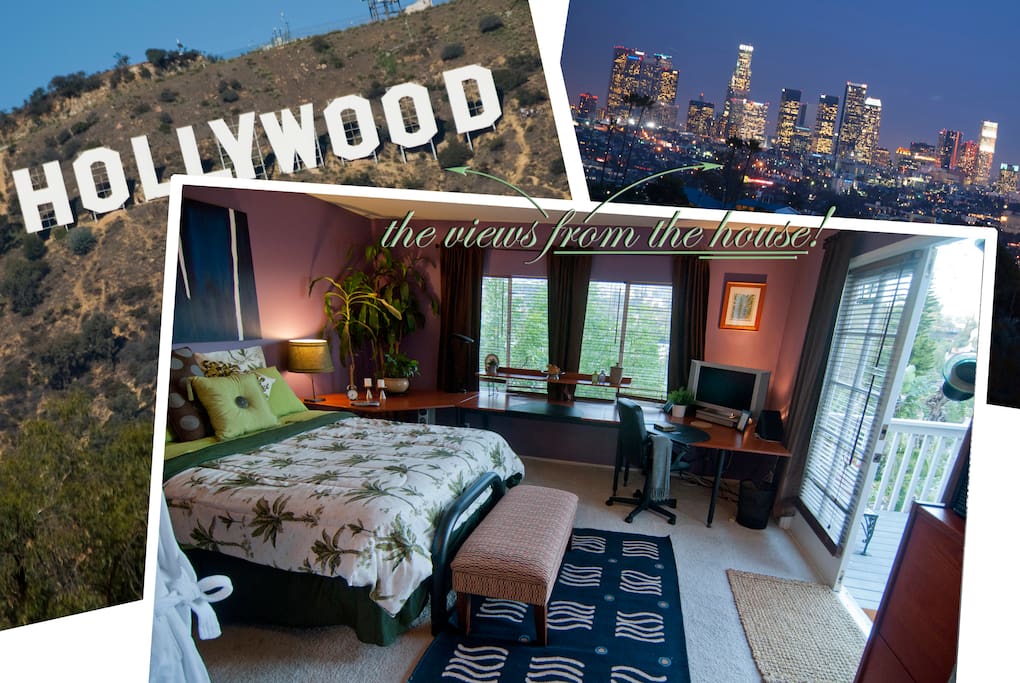VIEWS! HOLLYWOOD SIGN DOWNTOWN 1 Houses for Rent in Hollywood