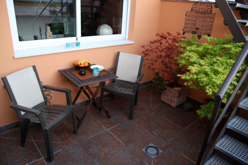 Terraza a pie de salón!