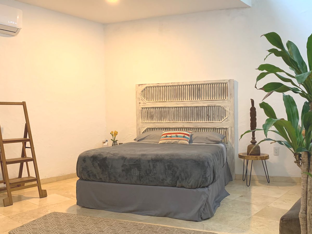 The master bedroom, with everything you need to feel at home