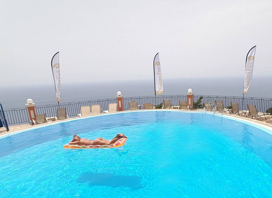Our swimming pool is open to the public. Children must be supervised by their parents.