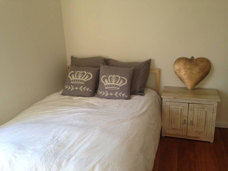 Second bedroom with a full bed