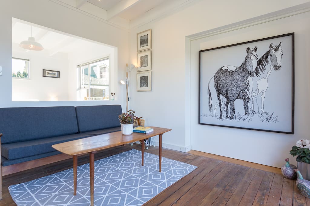Most of the art in the house is done by Emma-Kate, including the four pieces you see here.