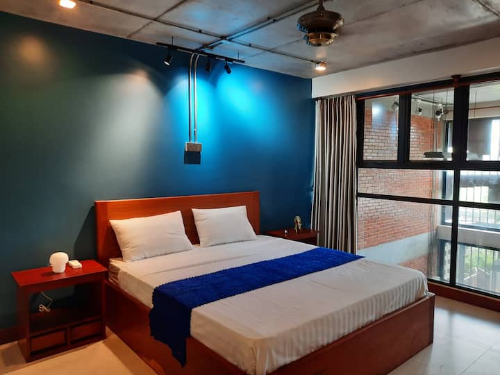Panoramic view room.