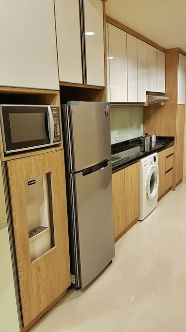 Microwave, Dispenser, Refrigerator and also Washing Machine available