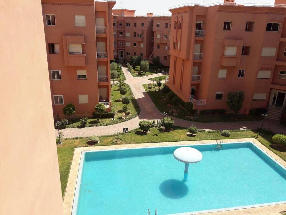 one swimming pool per block