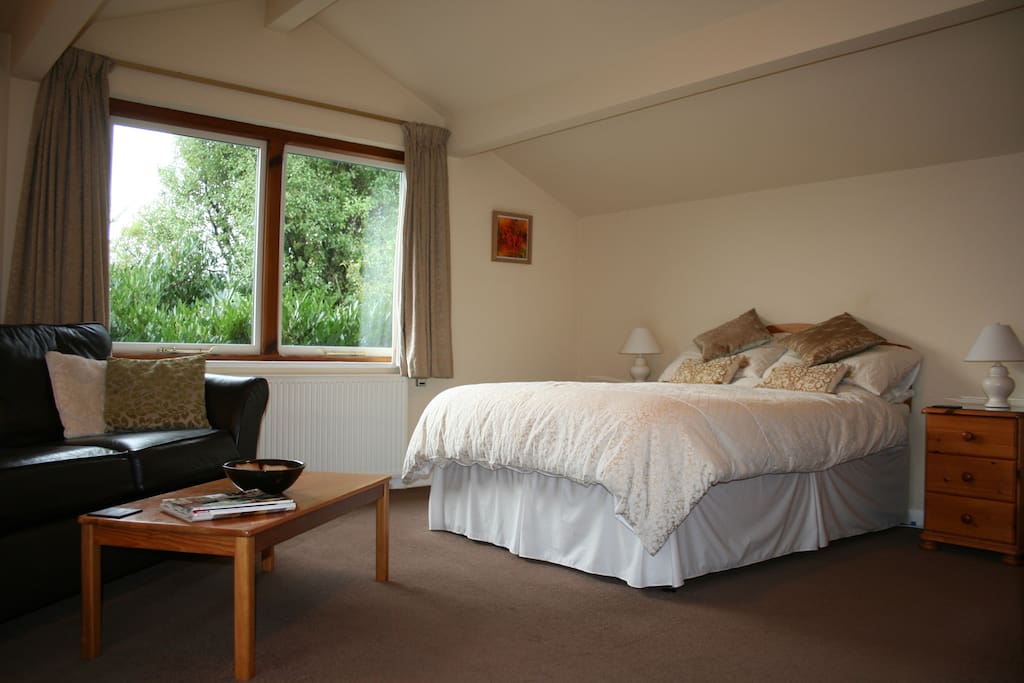 Bedroom/living area with views to Loughrigg