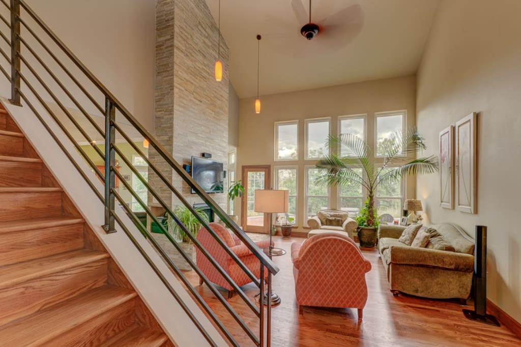 Entry way to the family room.
