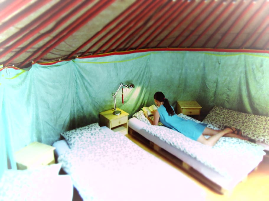 Inside the Yurt