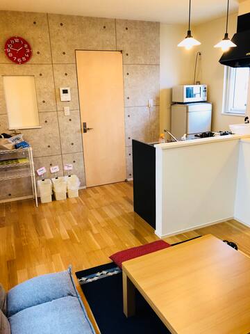 A stylish two-storey room with a parking lot, 10 minutes by car from Obihiro station.