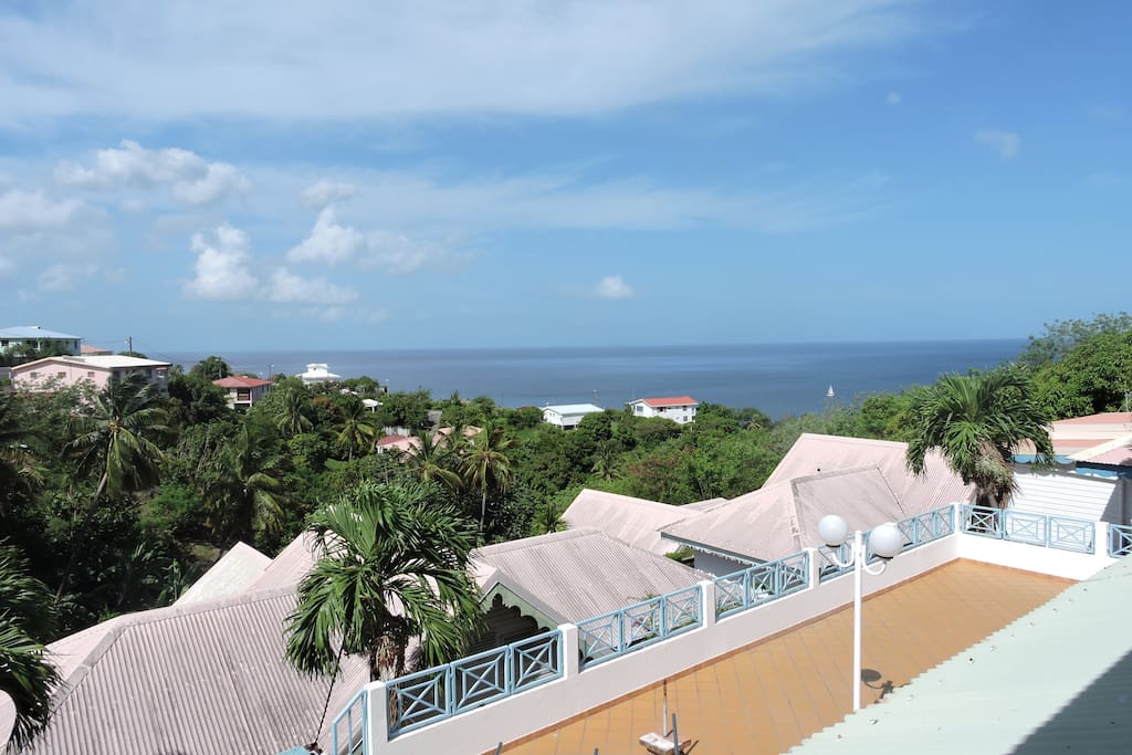 Vue sur la mer des Caraïbes