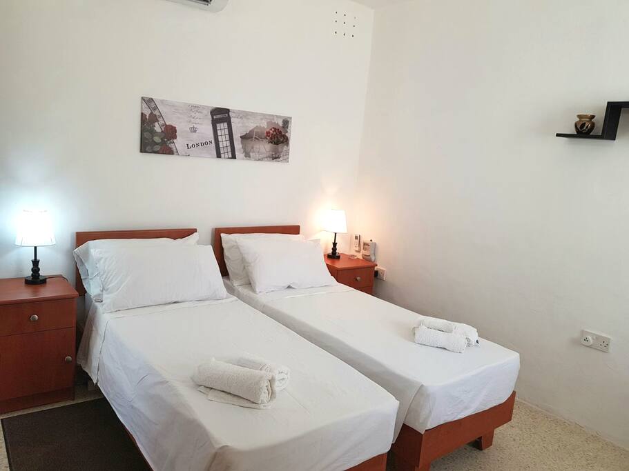 Twin beds