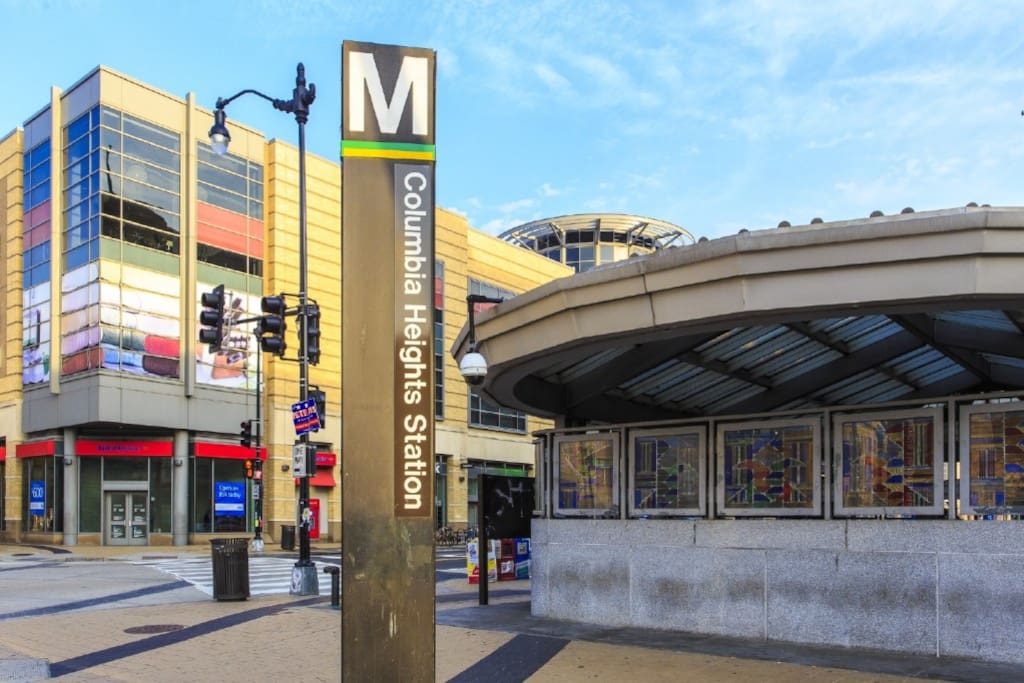 Columbia Heights Metro - 10 Minutes Walk