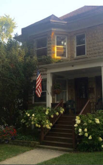 Quiet 100 year old first floor duplex on beautiful tree lined street.
