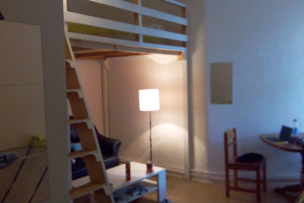 Your room with mezzanine bed