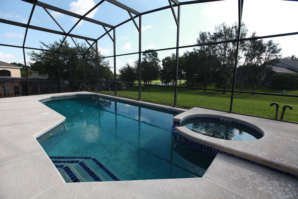 Pool with spa