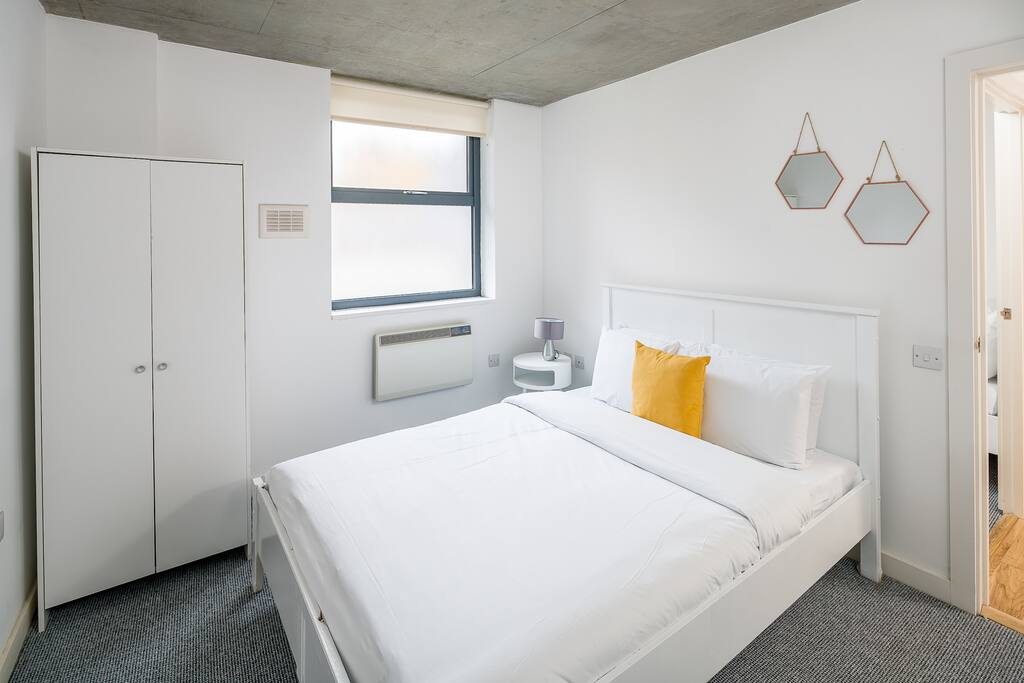 Each bedroom has plenty of space and huge beds.