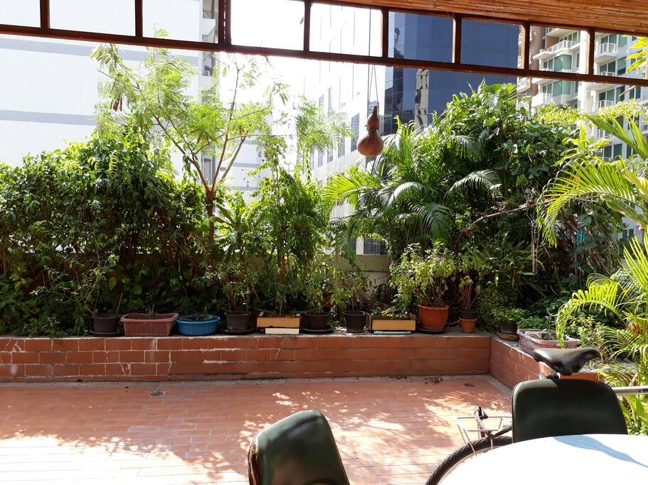 Balcony with garden