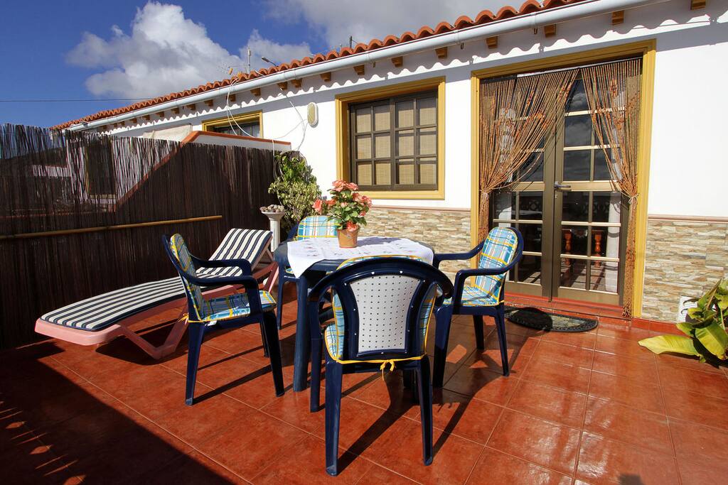 auf der Terrasse des Apartments Rosario 1
