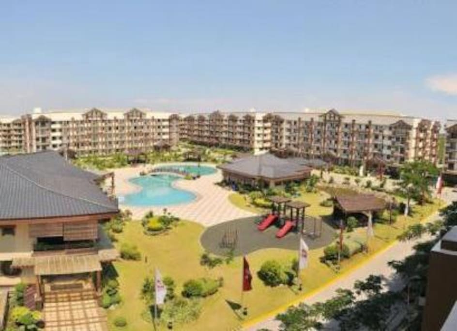 Aerial view of the condo residences