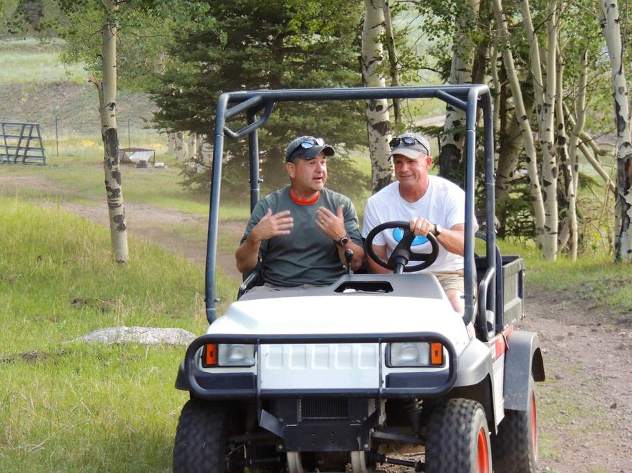 If available, a four-wheeler will take you just about anywhere - check it out. Must have a driver's license to operate.
