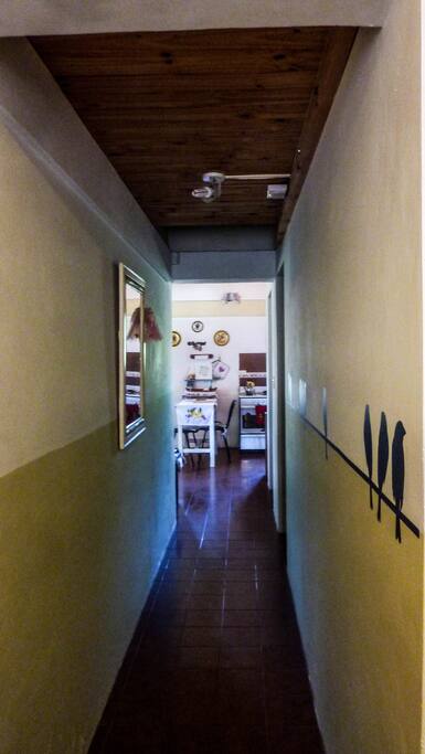 Pasillo que dan las habitaciones