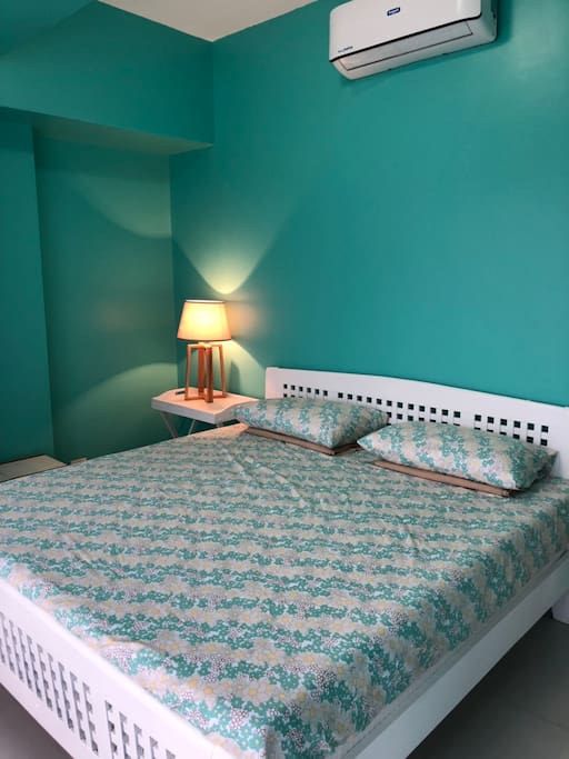 Bedroom 1 - with 1 King Sized Bed (approx. 76"x 80") good for 2-3 pax