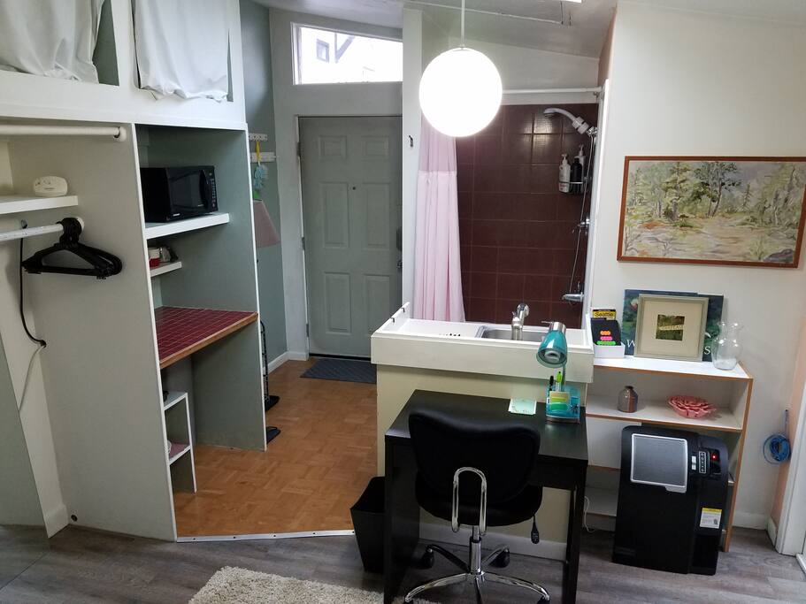 Kitchenette and closet