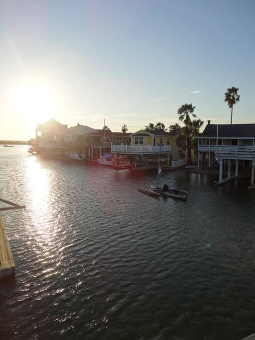 Sail off into the sunset or enjoy a cocktail on the deck upstairs as you watch boats come and go.