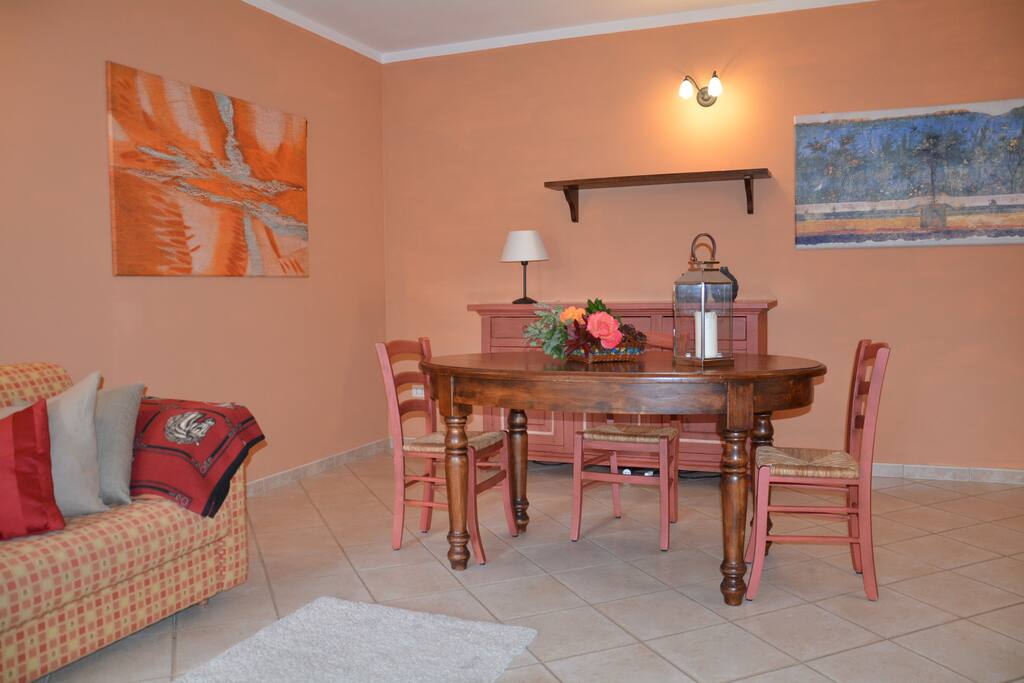 Living Room with dining table