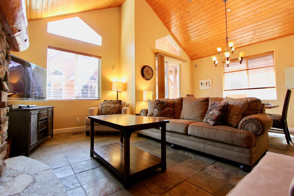 Pull out couch for extra sleeping space