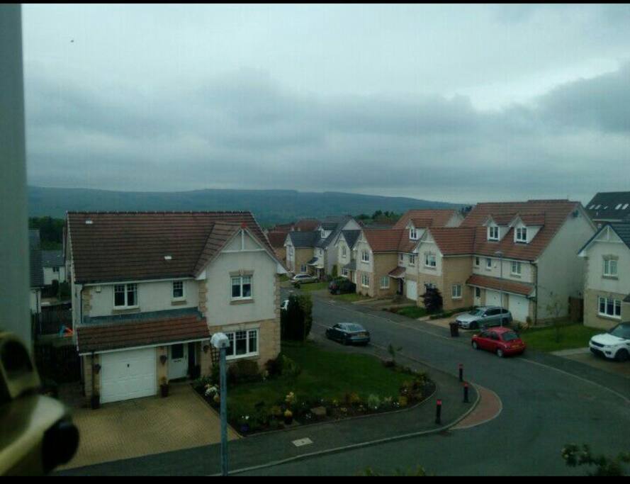view from top master bedroom, looking north (Highlands)